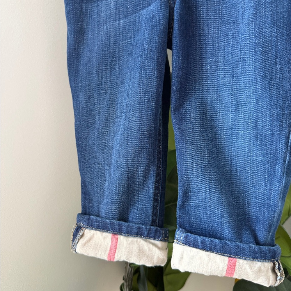 Burberry Kids Denim Jeans with Striped Hem - Picture 2 of 5